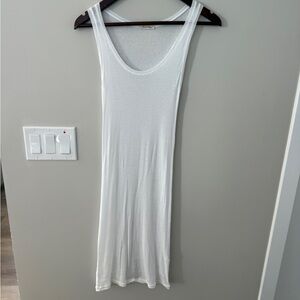 American Vintage White Sleeveless Women's sheer cover up